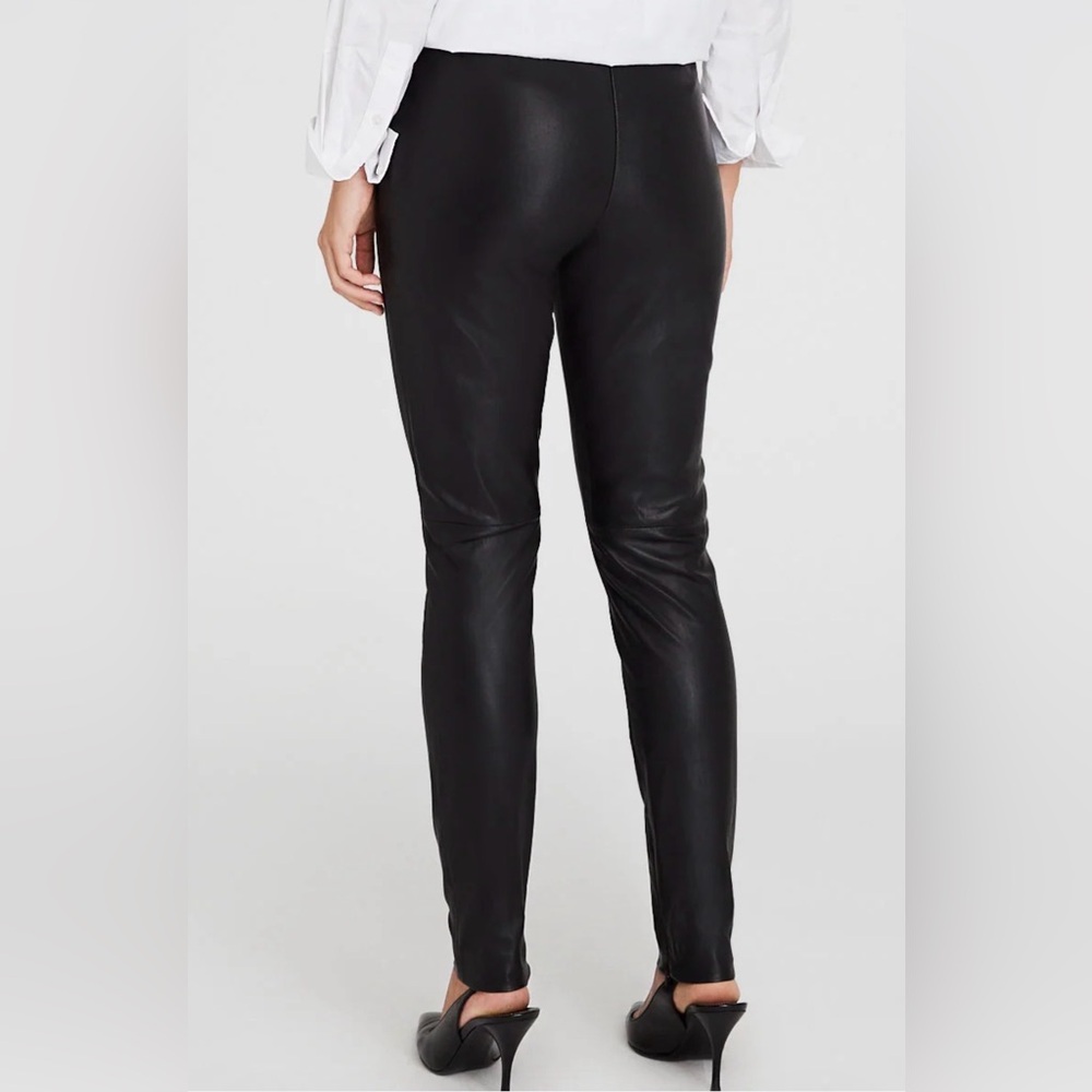 Club Monaco Black Leather Pants